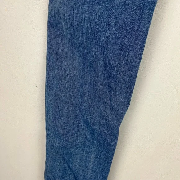 Paige Roxbury Low Rise Peg Leg Jeans Skinny Light Blue Denim Pockets 29 Casual - Picture 10 of 11